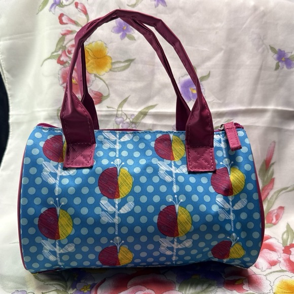 New Caboodles‎ Sweetheart Tote Purse Tote *** Blue and Pink *** - Picture 4 of 7